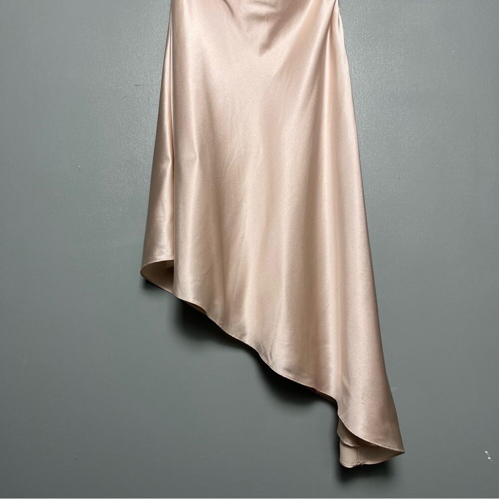 Et Ochs Gisella Silk Draped Mini Dress Sugar Cookie Pink Women’s Size 0 NWT - Picture 5 of 14